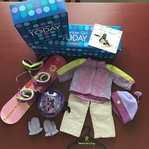 American Girl Today Retired Snowboard Gear & Outfit I - in boxes